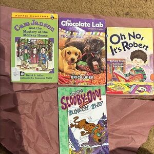Scholastic Kids Books - Green, Purple, Yellow, Pink Covers